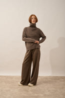 Pull Camionneur 6 Fils - Akar - Taupe Chiné