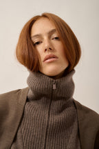 Pull Camionneur 6 Fils - Akar - Taupe Chiné