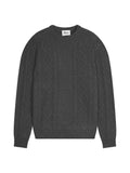 4-Ply Crew-Neck Jumper - Thurid - Mottled Anthracite