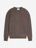 Pull Col Rond 4 Fils - Thurid - Taupe Chiné