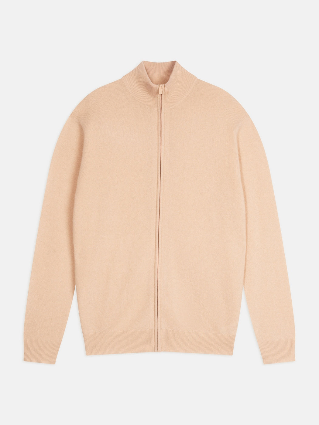 Gilet Zippé Col Montant - Alan - Beige