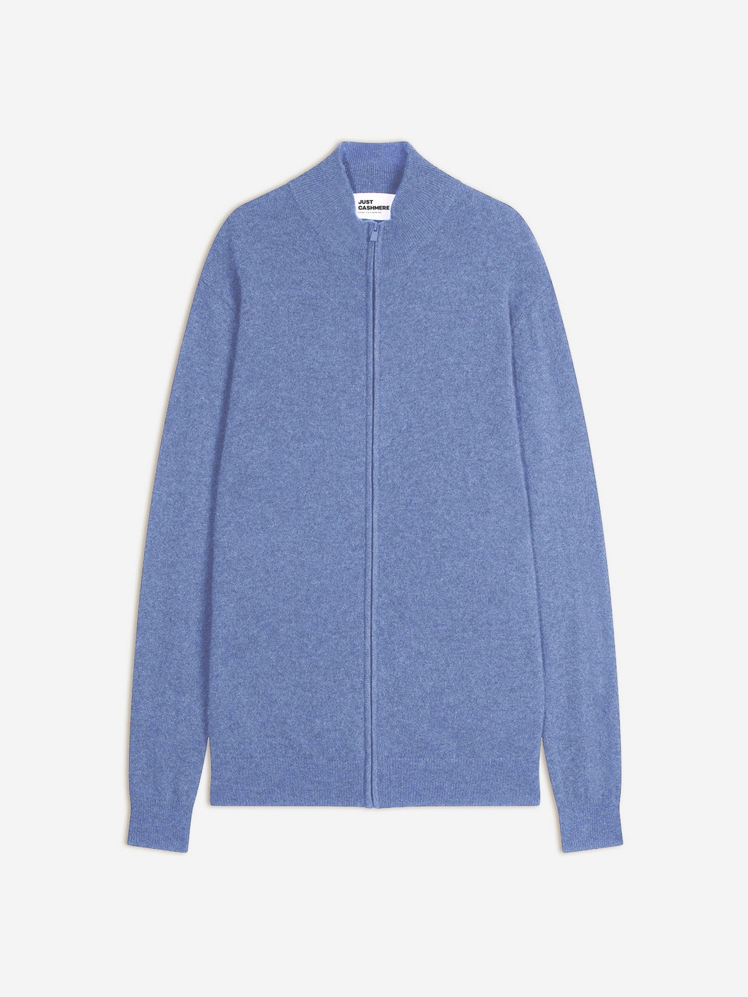 Gilet Zippé Col Montant - Alan - Sky Chiné