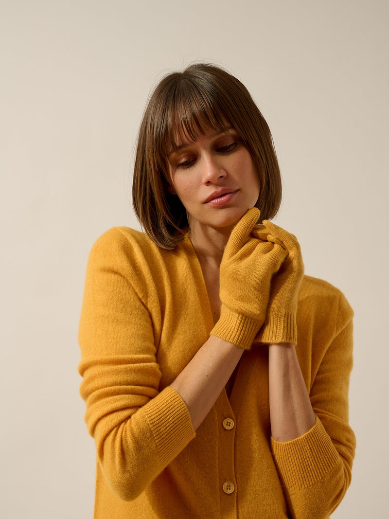 Gants 4 Fils - Yann - Curcuma