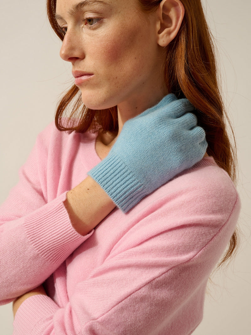 Gants 4 Fils - Yann - Bleu Inca