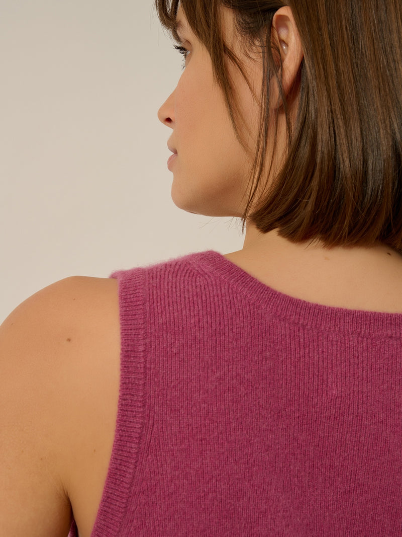 Débardeur Col U - Lindsay - Orchidée