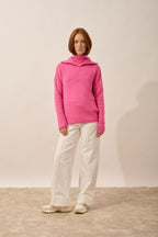 Pull Camionneur 6 Fils - Akar - Rose
