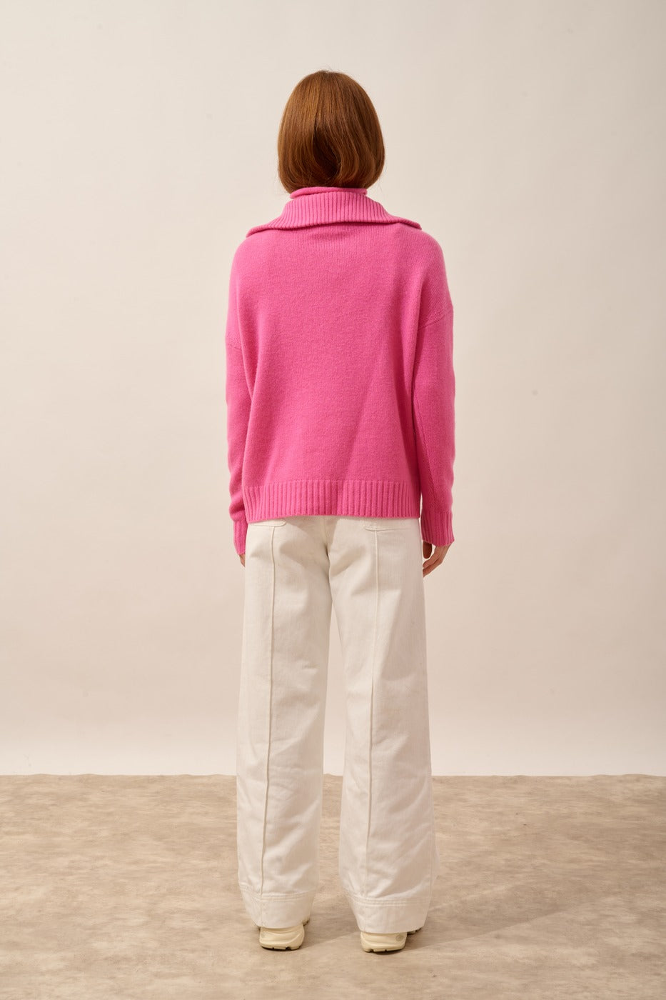 Pull Camionneur 6 Fils - Akar - Rose