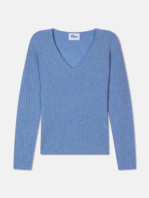 Pull Col V - Rosa - Sky