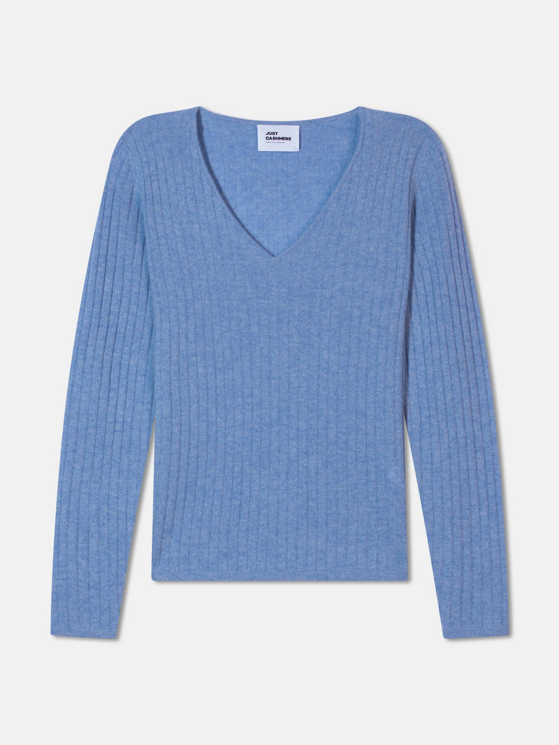 Pull Col V - Rosa - Sky