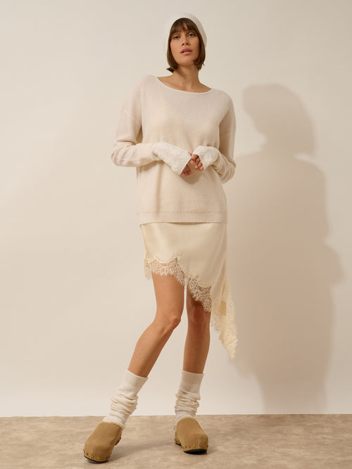 Bonnet 6 Fils - Flavia - Neige