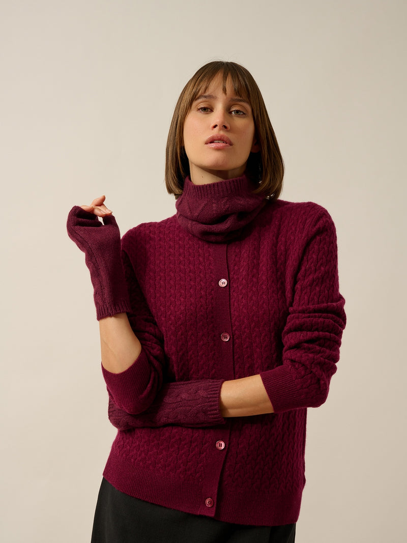 Mitaines 6 Fils - Fay - Mûre