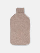 Housse Bouillotte 4 Fils - Darcy - Taupe Clair Chiné_Neige