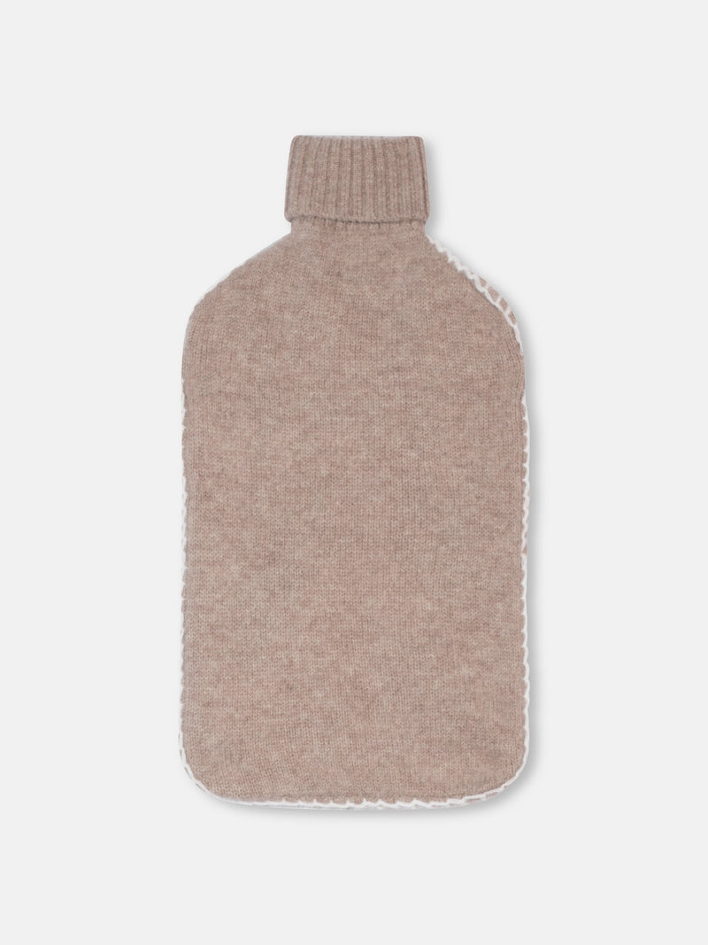 Housse Bouillotte 4 Fils - Darcy - Taupe Clair Chiné_Neige