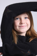 Jersey de cuello redondo con estrella en el codo Judy - Negro multicolor lurex - Infantil