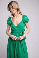 Robe Long Manches Courtes - Vert