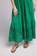 Robe Long Manches Courtes - Vert