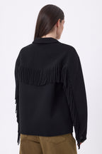 Veste À Franges June - Noir - Femme