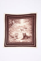 Kleines Bandana Jungle – Braun – Kinder – 100 % Kaschmir