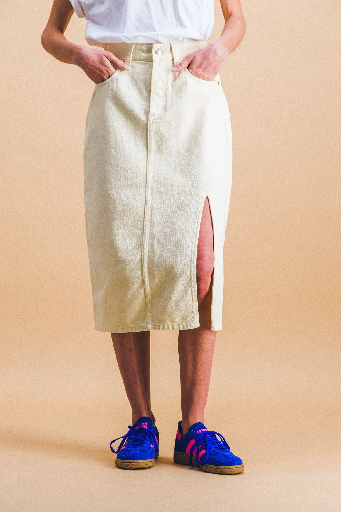 Falda Lucile en denim Fresh Butter