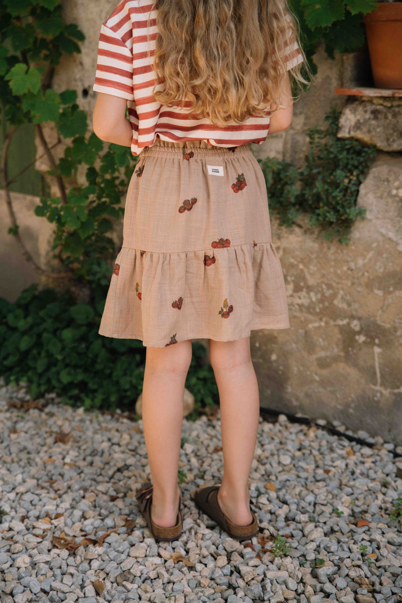 Falda de Gasa Samba Turrón de Tomate