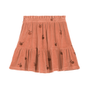 Falda Samba Terciopelo Rosa Manzana