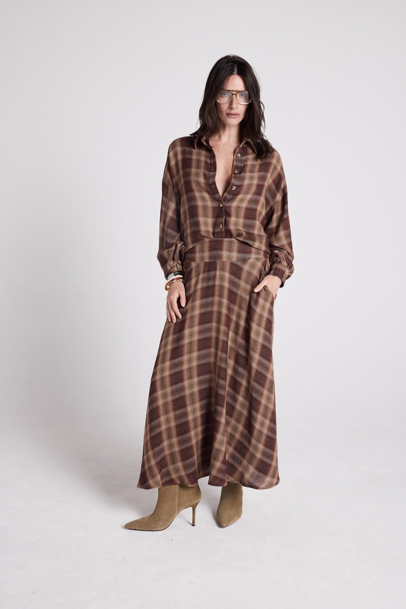 Jupe Vitrya - Carreaux