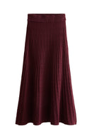 Nivia Burgundy Pointelle Skirt