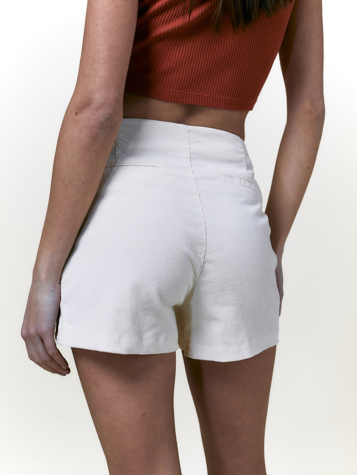 Jupe-Short Portefeuille Écru
