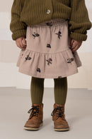 Falda Samba Pana Malva Pálido Moras