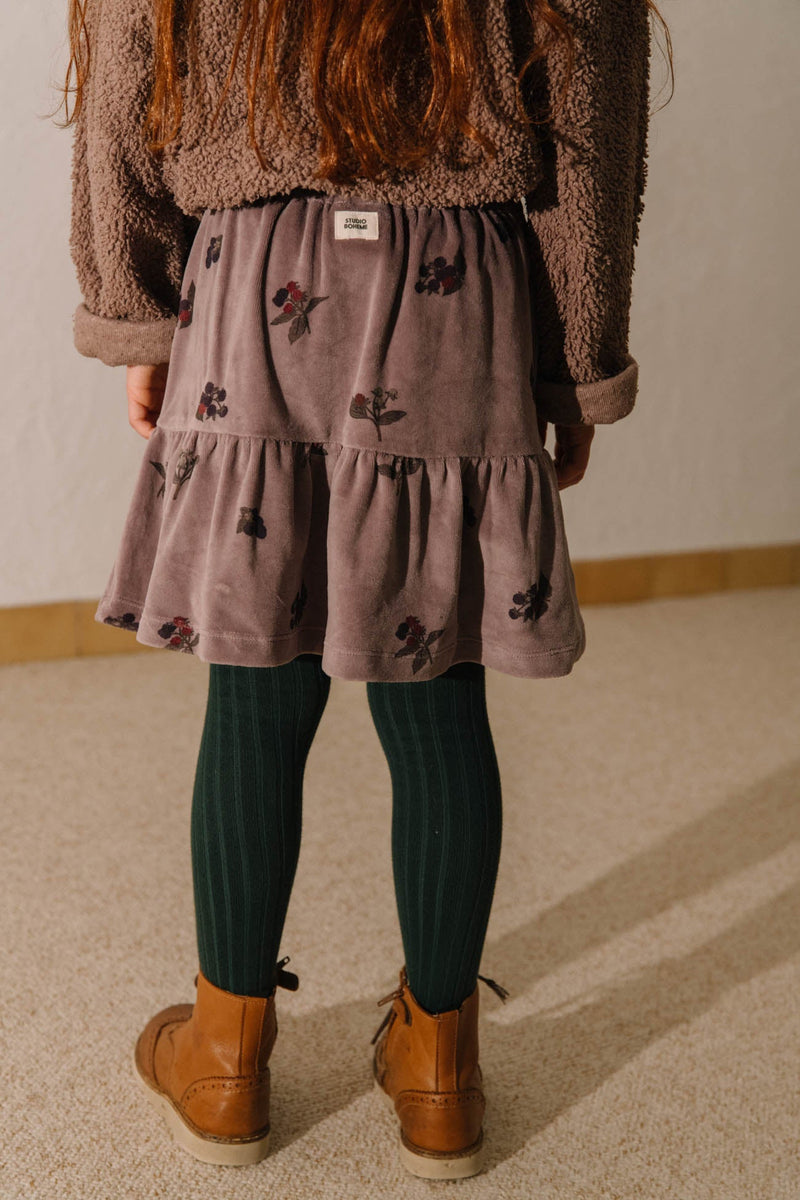 Jupe Samba Velvet Mauve Mûres