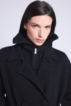 Justine Halsedisse Med Lynlås - Sort - Unisex - 100% K hisjmir