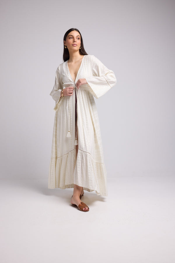 Vestido Largo - Justine - Blanco