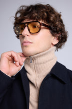 Col Camionneur Justine - Beige Creme - Mixte - 100% Cachemire