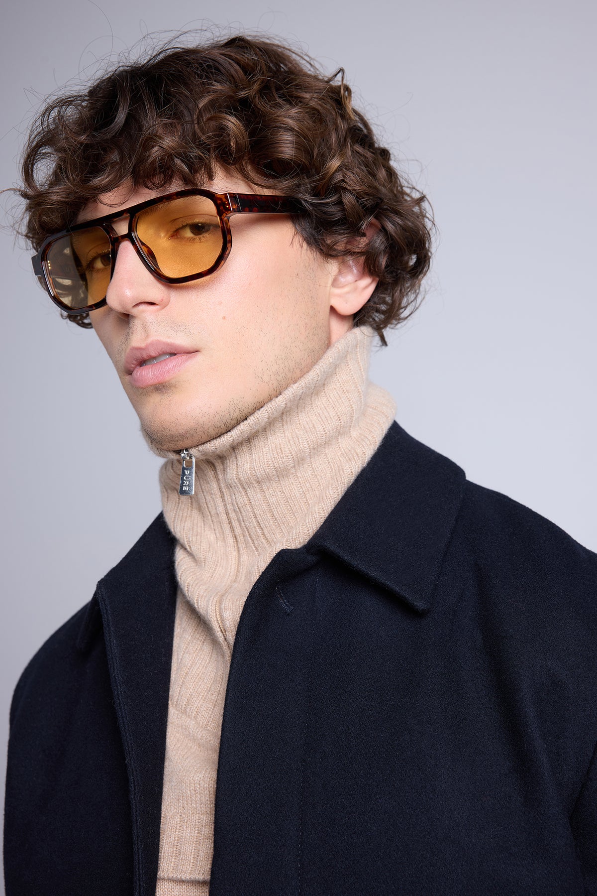 Col Camionneur Justine - Beige Creme - Mixte - 100% Cachemire