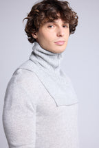 Col Camionneur Justine - Gris Clair - Mixte - 100% Cachemire