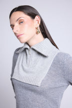 Cuello camionero Justine - Gris claro - Mixto