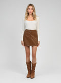 Jupe Courte Jutinia Camel