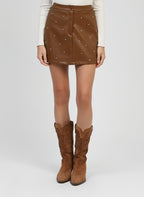 Jupe Courte Jutinia Camel