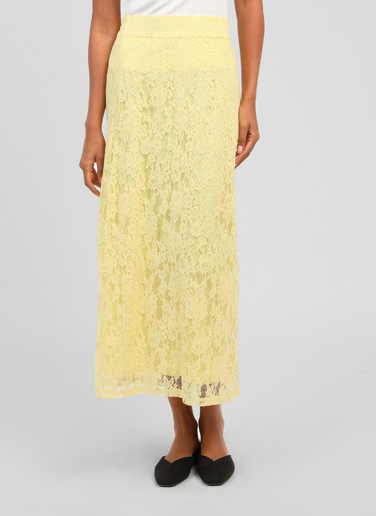 Jupe Midi Juvyna Jaune