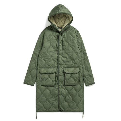 Taion - Veste Military Hood Long Down - Olive - Mixte