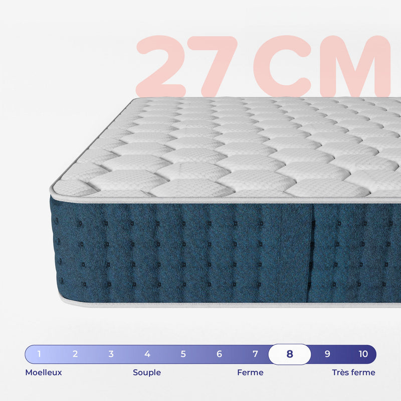 Matelas Hybride Premium Jade - Mémoire De Forme - 27cm