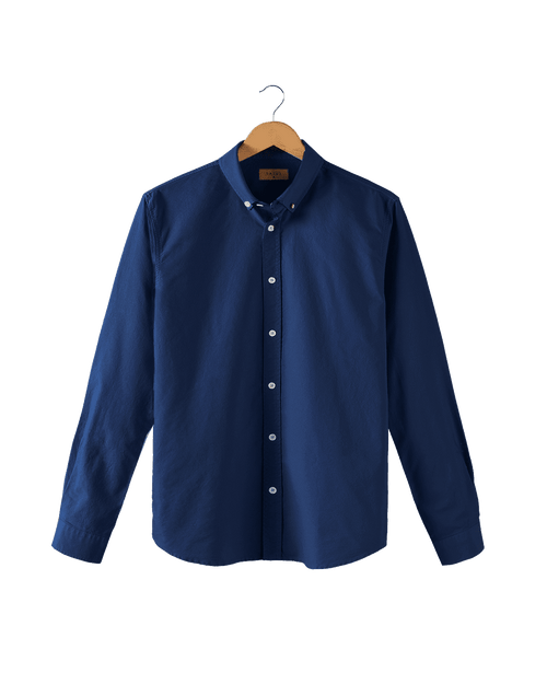 Chemise James Oxford Marine