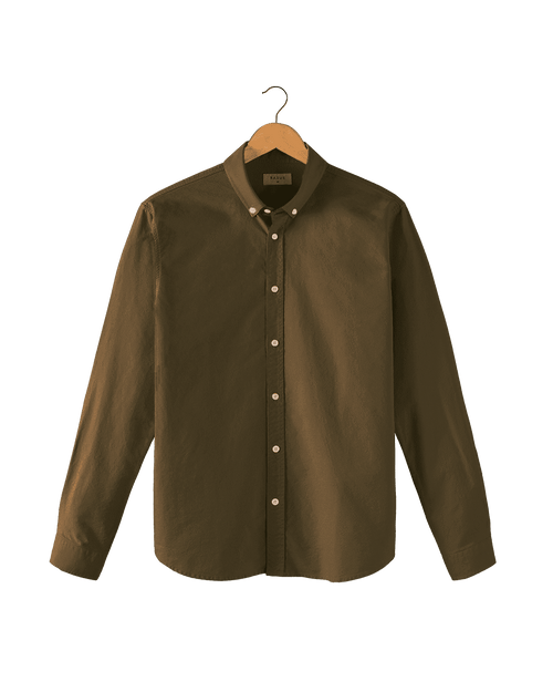 Chemise James Oxford Vert Army