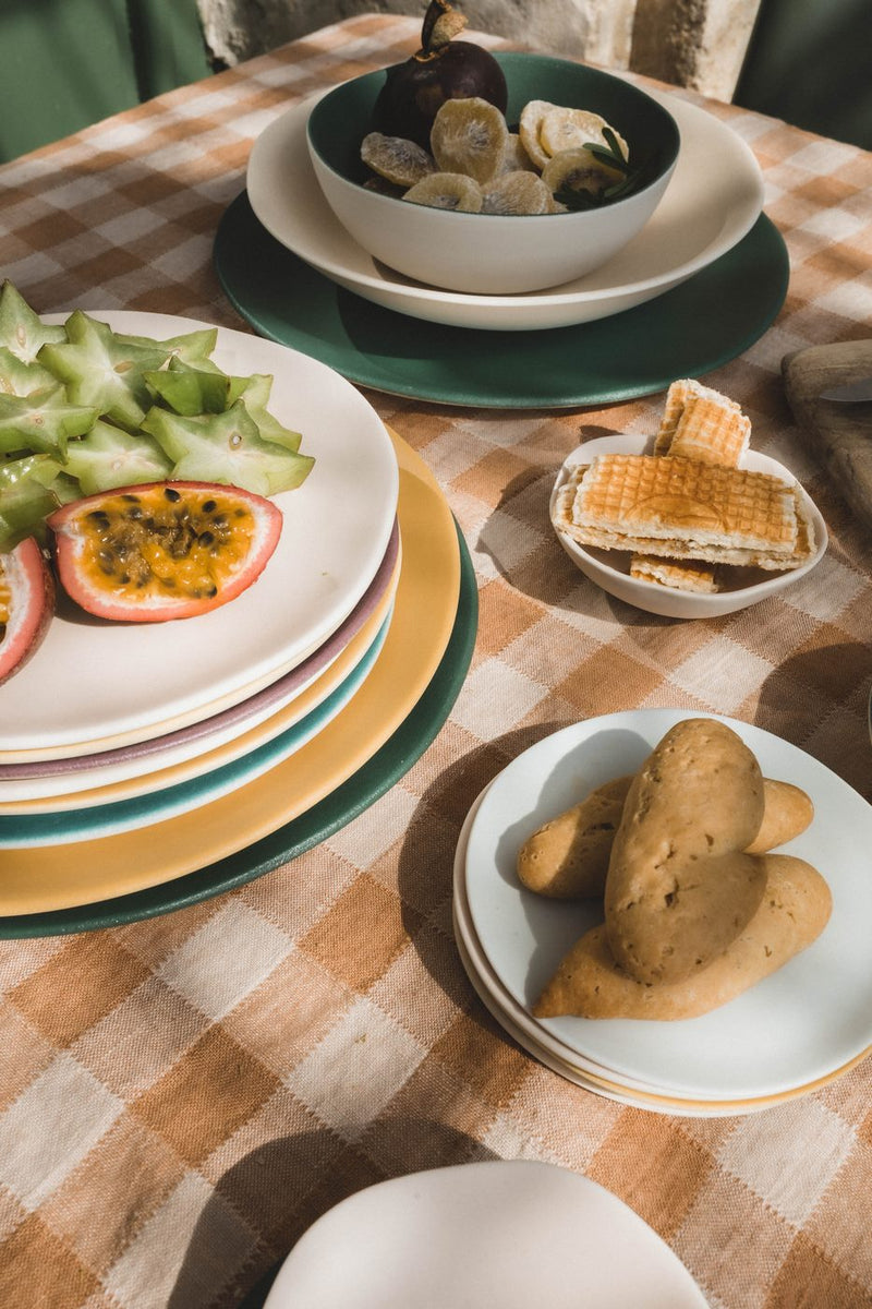 Lot De 4 Assiettes À Pâtes - Jardin De Maguelone - Patisson