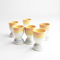 Set Of 4 Egg Cups - Sand Yellow