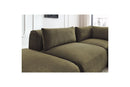 Jeanne - Modular Fixed Corner Sofa - Velvet Fabric With 2 Low Chairs, 1 Corner And 2 Poufs