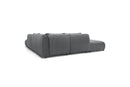 Jeanne - Modular Fixed Corner Sofa - Velvet Fabric With 2 Low Chairs, 1 Corner And 2 Poufs