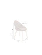 Fenna - Chair - Polyester - Terracotta Red