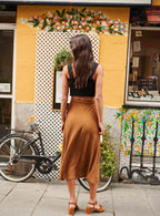 Jilo Lurex Jersey Skirt - Earth