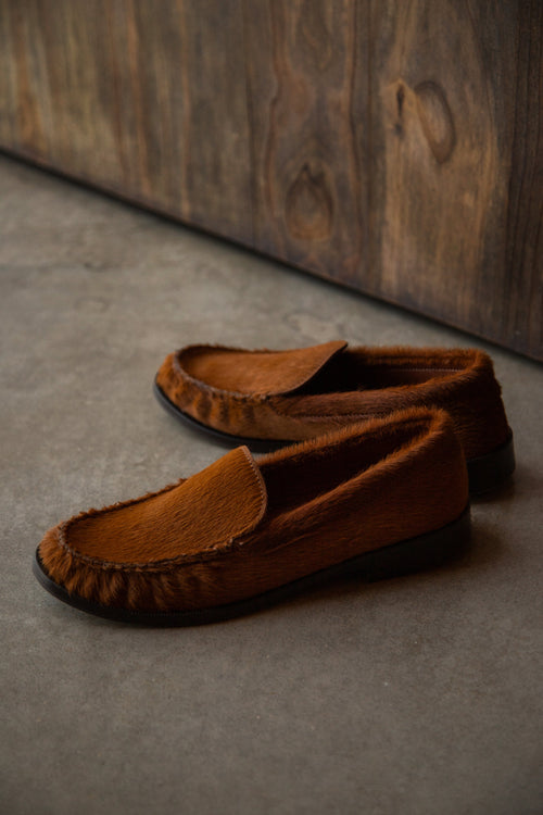 Mocasín Mocasín Pelo Vacuno Camel